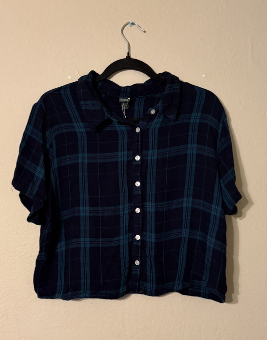 WILD FABLE PLAID CROPPED TOP SIZE 2X | PLUS SIZE THRIFTED Y2K STYLE