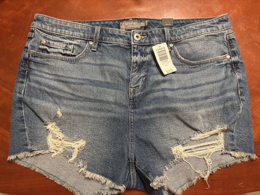 Torrid Distressed Denim Shorts – Women’s Plus Size Jean Cutoffs
